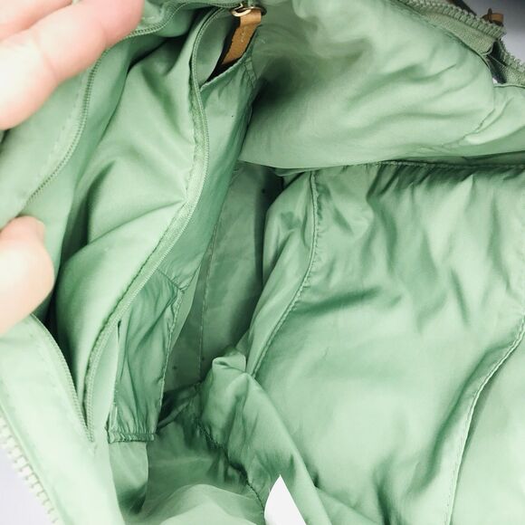 Pioneer Woman Aubrey Quilted Print Tote Floral Green Faded Denim w Zipper Large - Picture 13 of 15